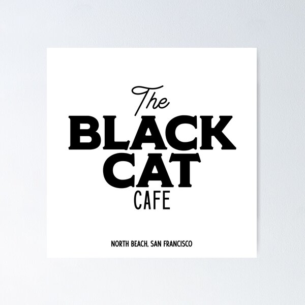 Item preview, The Black Cat Cafe designed and sold by Unspeakable Vice.