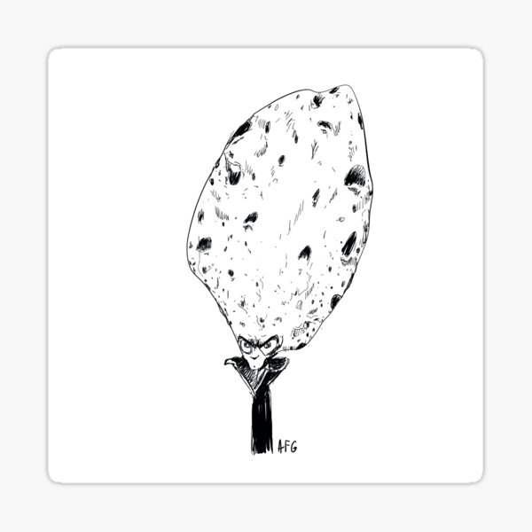 Crater Head Alien Sticker