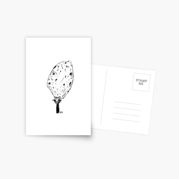 Crater Head Alien Postcard