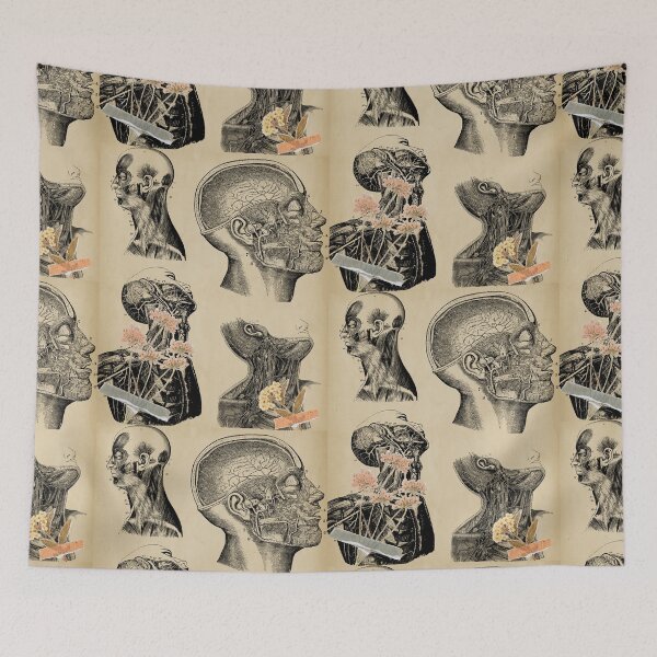 Item preview, Vintage human anatomy of the head designed and sold by Preslava Genova.