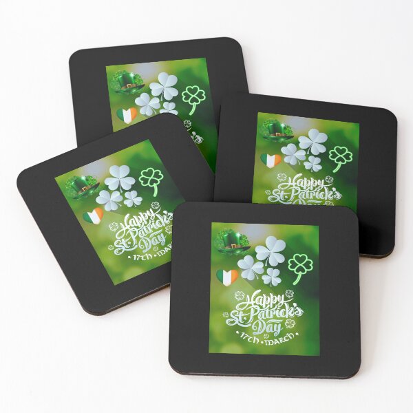 Item preview, Happy St. Patrick's Day Clovers Hat Heart designed and sold by teewearstyle.