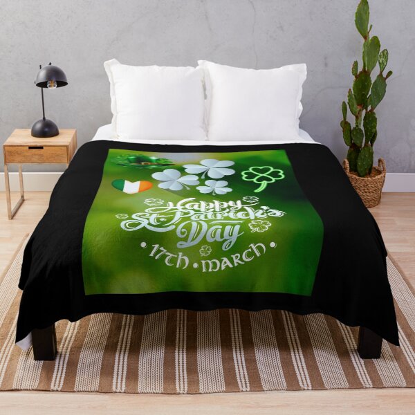 Item preview, Happy St. Patrick's Day Clovers Hat Heart designed and sold by teewearstyle.