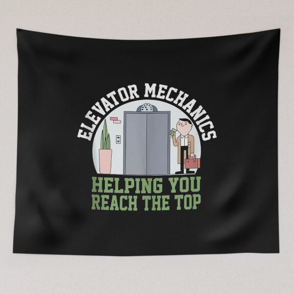 Item preview, Elevator Mechanics Helping You Reach The Top designed and sold by dolsy-store.