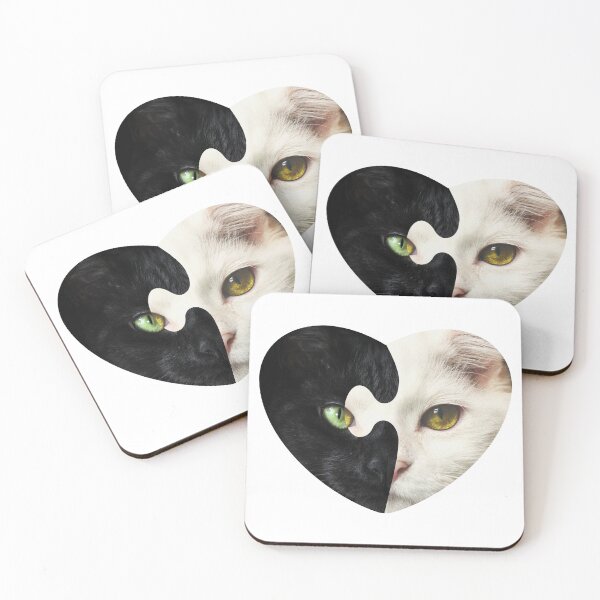 Item preview, Black cat and white cat, Yin and yang designed and sold by Ksmith-Style.