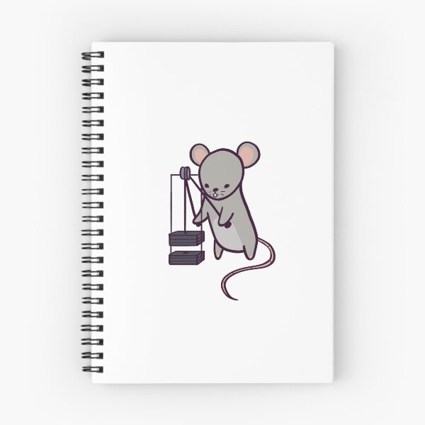 Item preview, Cartoon Gym Rat Tricep Cable Pull designed and sold by ThumboArtBumbo.