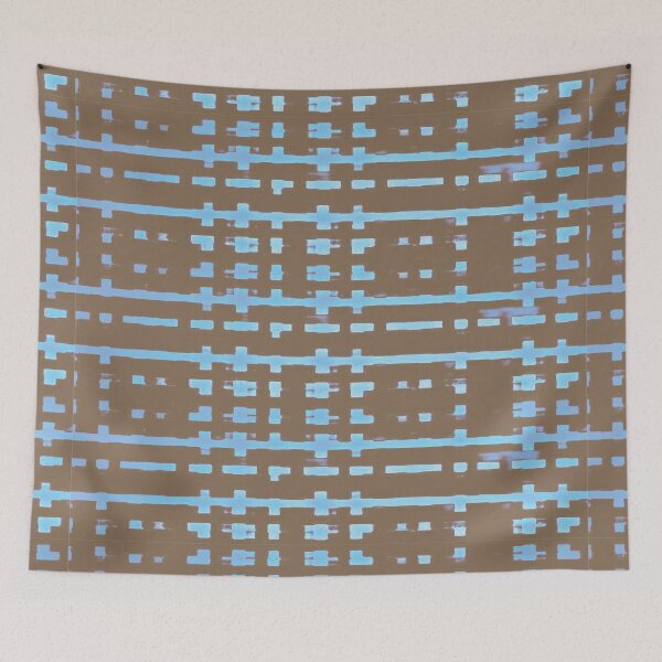 Item preview, Deconstructed Blue & Brown Plaid designed and sold by PSCSCo.