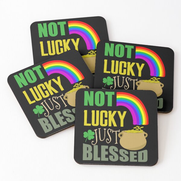 Item preview, Not lucky just blessed - shirt design - Redbubble designed and sold by bluehatgraphics.
