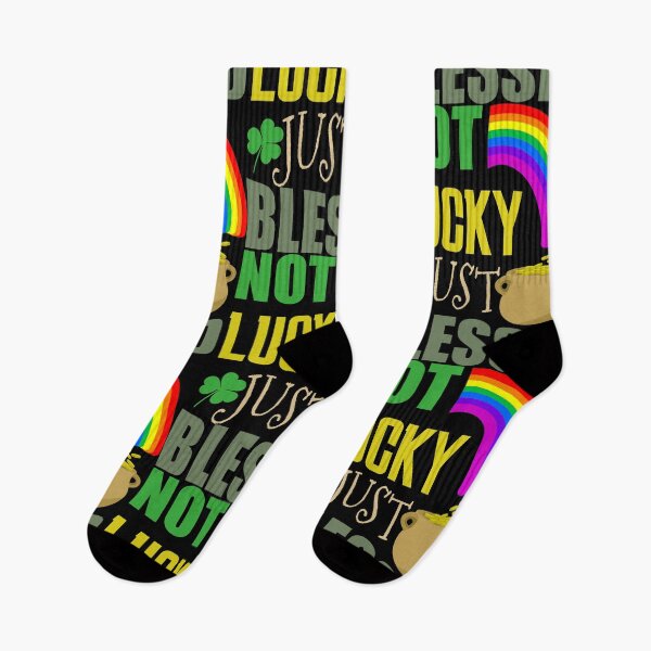 Item preview, Not lucky just blessed - shirt design - Redbubble designed and sold by bluehatgraphics.