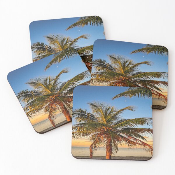 Item preview, Tropical Sunrise with Palm Tree and the moon in Key West Florida designed and sold by Craig Kauzmann.
