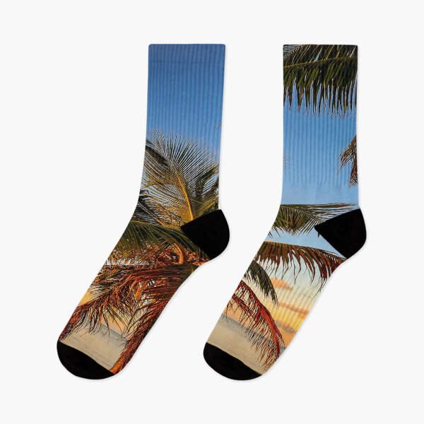 Item preview, Tropical Sunrise with Palm Tree and the moon in Key West Florida designed and sold by Craig Kauzmann.