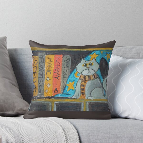 Item preview, Magical Books Academic Wizard Cat Art designed and sold by mytshirtfort.
