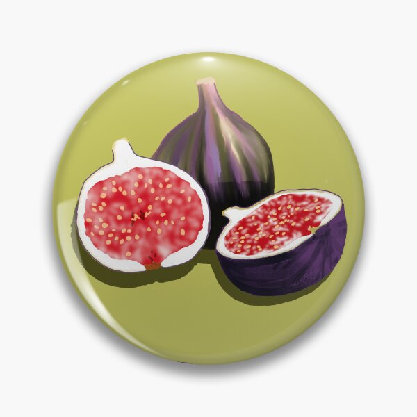 Item preview, FICO illustration with purple figs on light green designed and sold by Posteria.