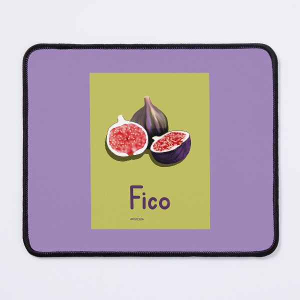 Item preview, FICO illustration with purple figs on light green designed and sold by Posteria.