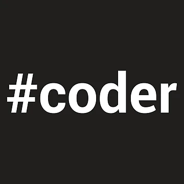 Artwork thumbnail, #coder by typographyco