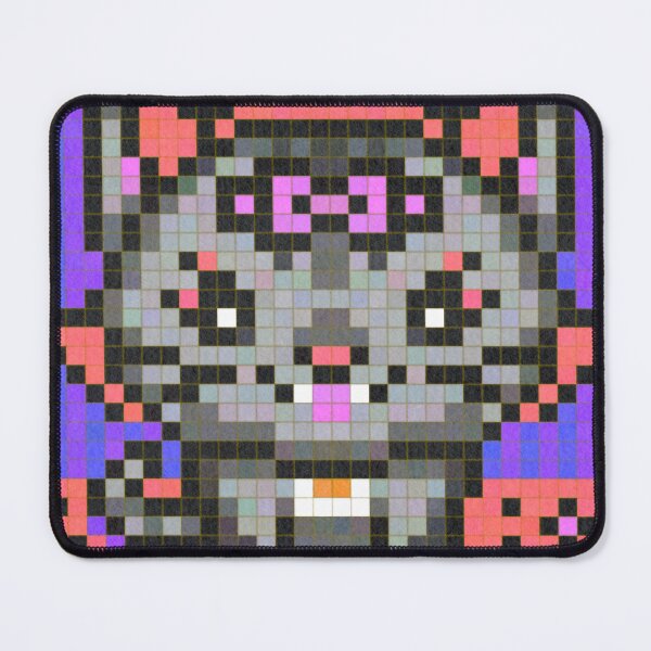 Item preview, Mischievous Devil Kitten Pixel Painting designed and sold by CozyPixelFluff.
