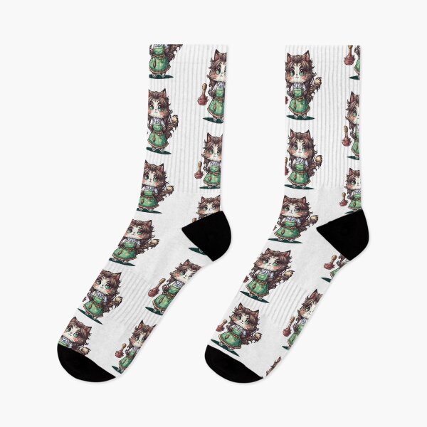 Item preview, Meowvelous Maid - Charming Cat Dressed as a Maid Sticker designed and sold by Cute Critters Stickers.