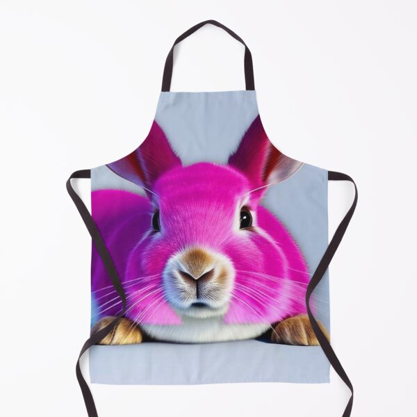 Item preview, Fluffy pink bunny, giant pink bunny surrealism, big pink bunny designed and sold by haRexia.