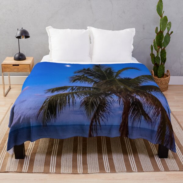 Artikelvorschau, Tropical Palm Tree on the Beach at Blue Hour entworfen und verkauft von Craig Kauzmann.