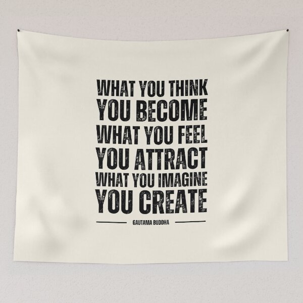 Item preview, What You Think You Become | Buddha Quote designed and sold by QuotesAreFun.