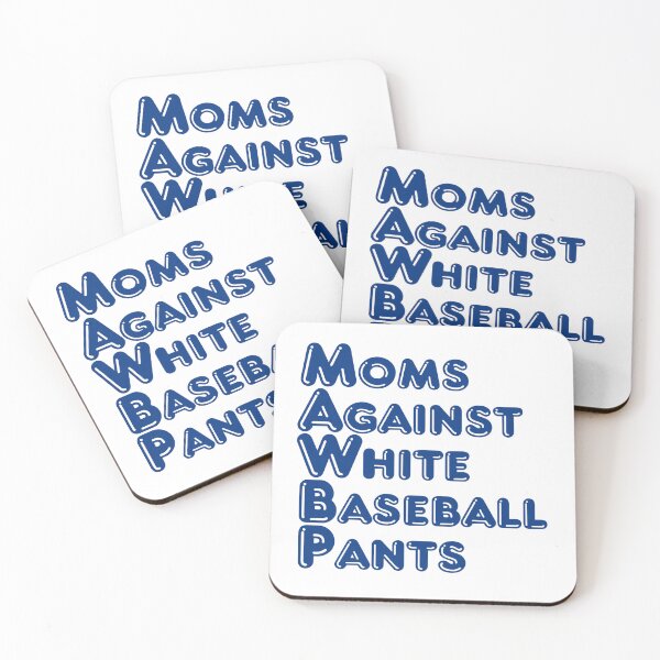 Item preview, Moms Against White Baseball Pants designed and sold by manovlamantcha.