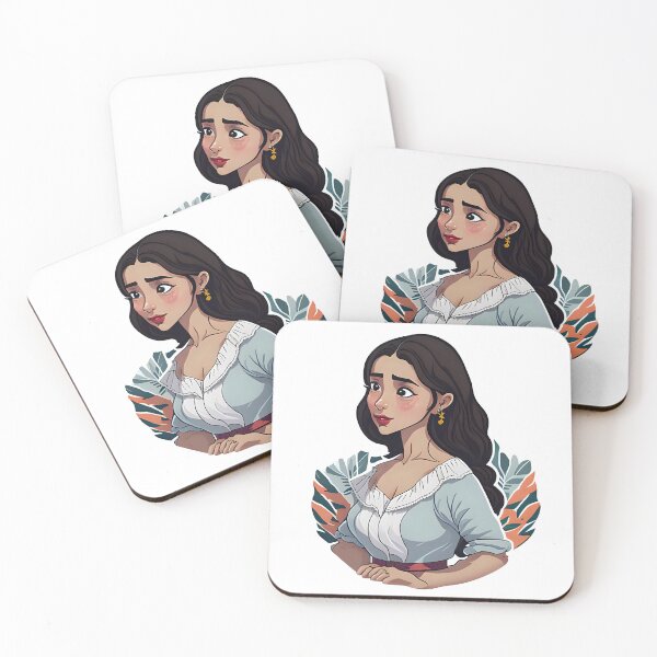 Item preview, Adorable Spanish Woman Sticker designed and sold by PhimaDesing.