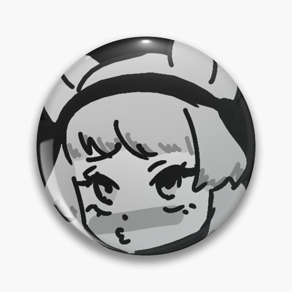 Item preview, Black and white Blushing Fox Girl designed and sold by Nyamelon.