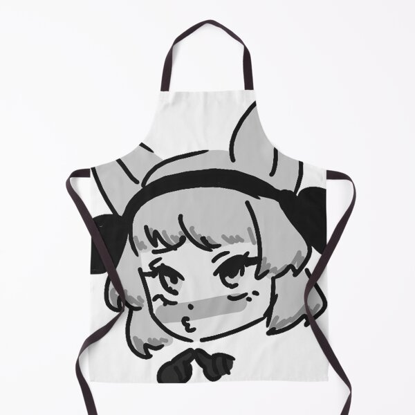 Item preview, Black and white Blushing Fox Girl designed and sold by Nyamelon.