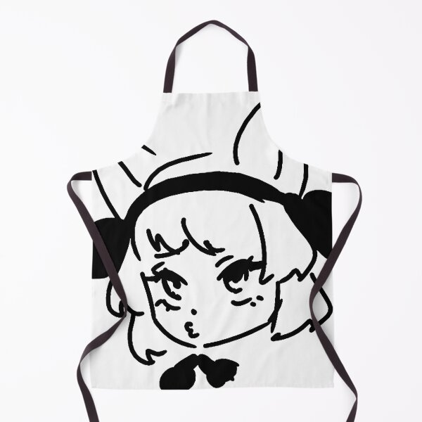 Item preview, Black and white Blushing Fox Girl designed and sold by Nyamelon.