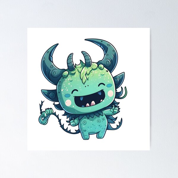 Item preview, cute monster designed and sold by NickLivin.