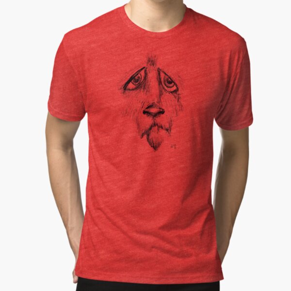 Sad Eyes Puppy Tri-blend T-Shirt