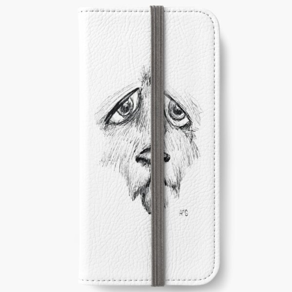 Sad Eyes Puppy iPhone Wallet