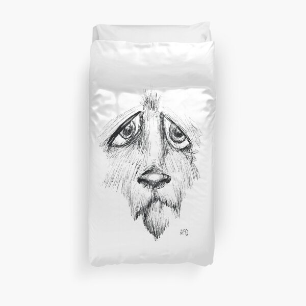 Sad Eyes Puppy Duvet Cover