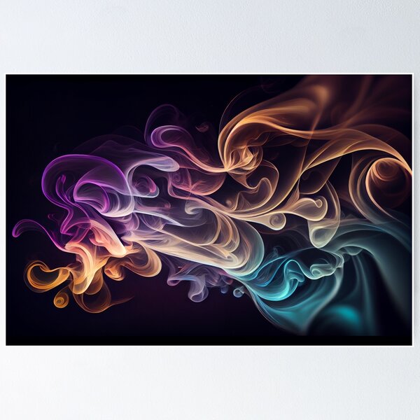 Item preview, Colored smoke on black background. Abstract background designed and sold by anytka.