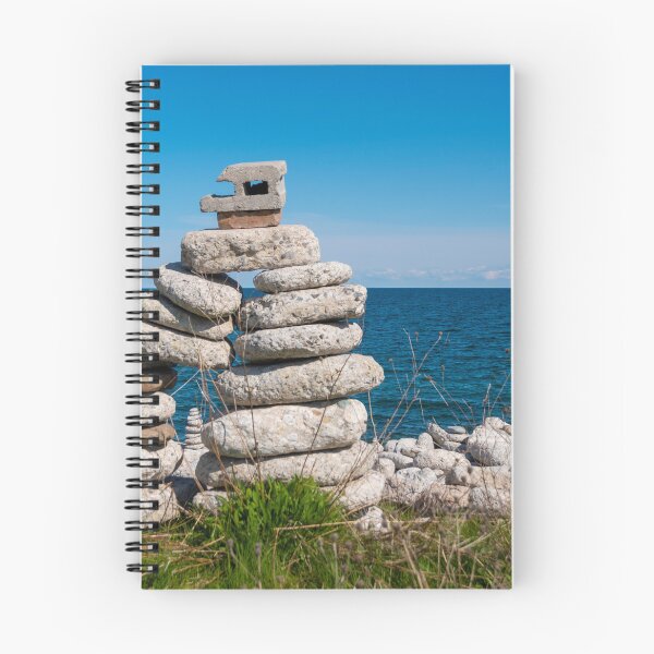 Item preview, Large Inukshuk by a Lake with Kite Surfer designed and sold by jrtwynam.