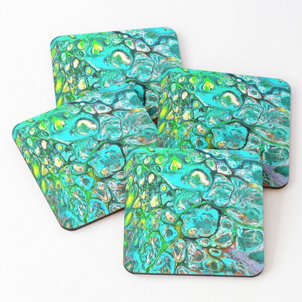 Item preview, Green land acrylic pouring Paint  designed and sold by baksuart.