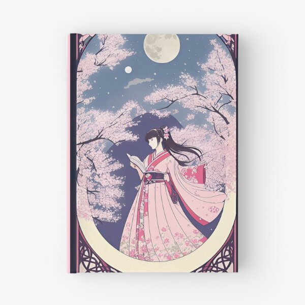 Item preview, Midnight Reading Under the Cherry Blossoms designed and sold by RoseCandi.