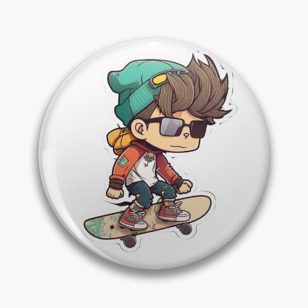 Item preview, Cute male skateboarder designed and sold by BazaarMarket.
