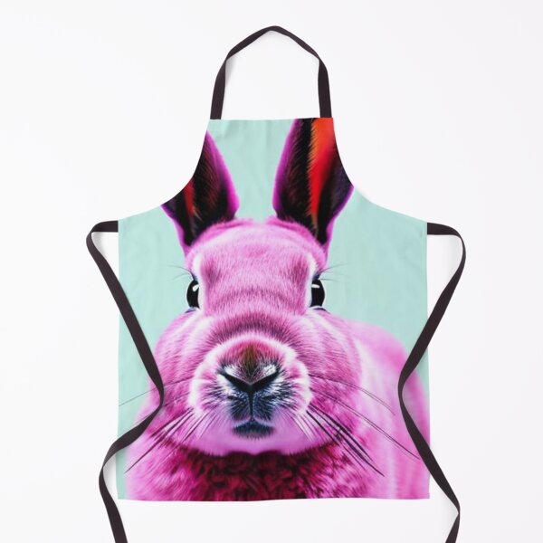 Item preview, Fluffy pink bunny, giant pink bunny surrealism, big pink bunny designed and sold by haRexia.