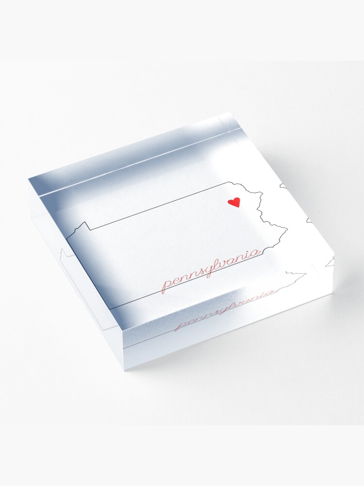 Alternate view of Scranton PA Acrylic Block