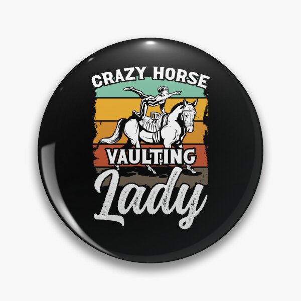 Item preview, Crazy Horse Vaulting Lady Riding Horses Horseback designed and sold by crecks.