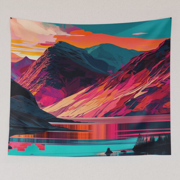 Item preview, Lakeside Peaks designed and sold by OdysseyArtworks.
