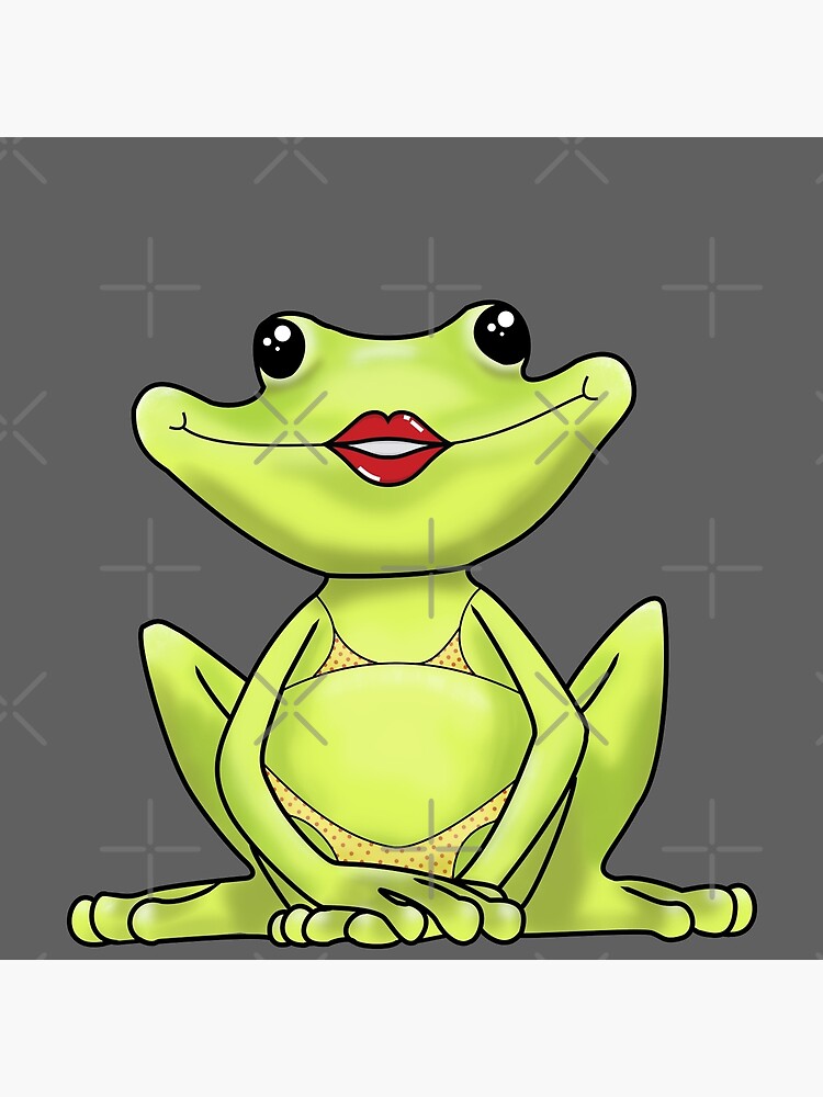 frog wearing a bra - Drawception