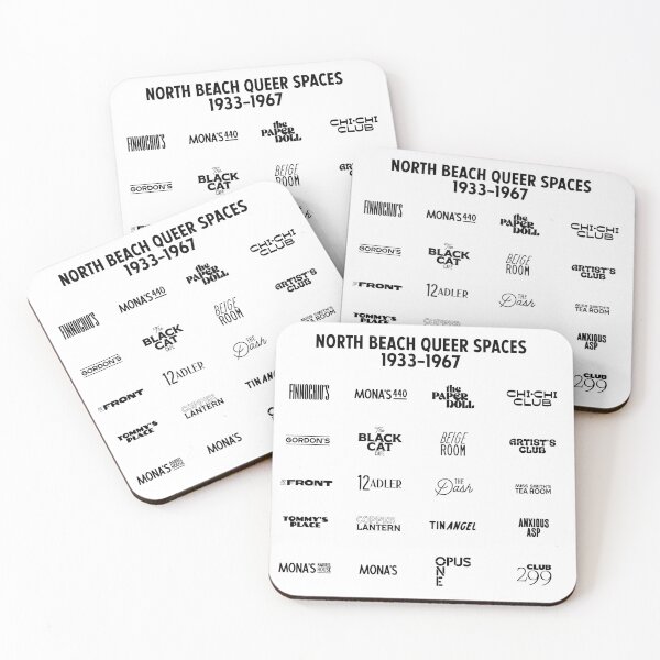Item preview, List of North Beach Queer Bars (Pre-Castro) designed and sold by Unspeakable Vice.