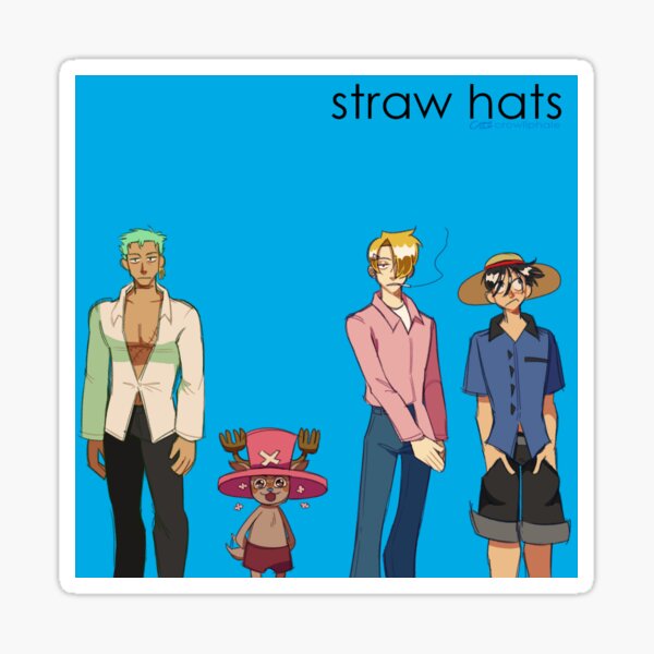One Piece Straw Hats Monster Trio (+ Chopper) x Weezer Sticker
