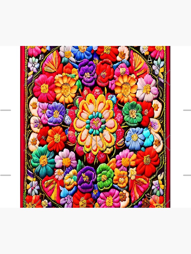 Disover Spanish Flowers ,Mexican Flowers Shower Curtain