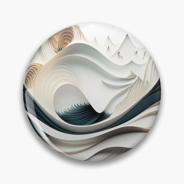 Item preview, Modern Abstract Waves Art Painting Style designed and sold by EnzoZs.