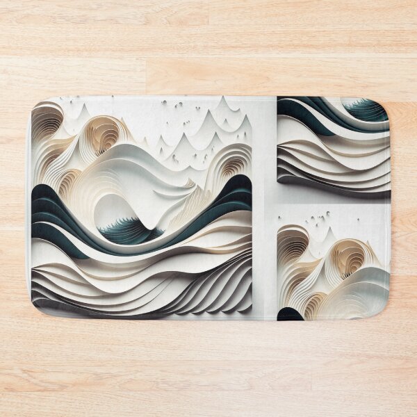 Item preview, Modern Abstract Waves Art Painting Style designed and sold by EnzoZs.