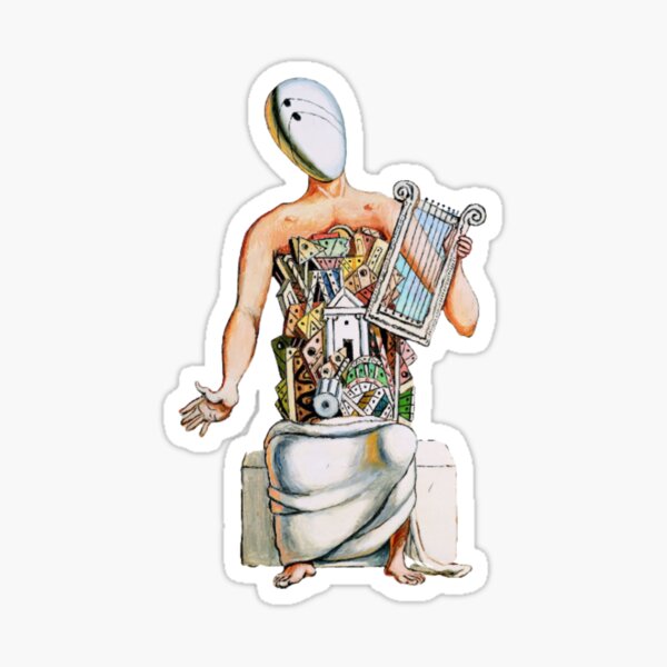 Item preview, Solitary Orpheus by Giorgio de Chirico designed and sold by Mapsart-.