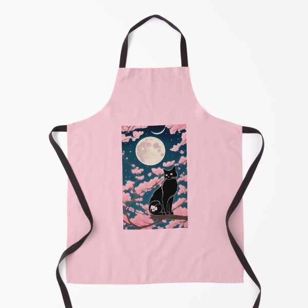 Item preview, Black Cat in Cherry Blossoms designed and sold by RoseCandi.