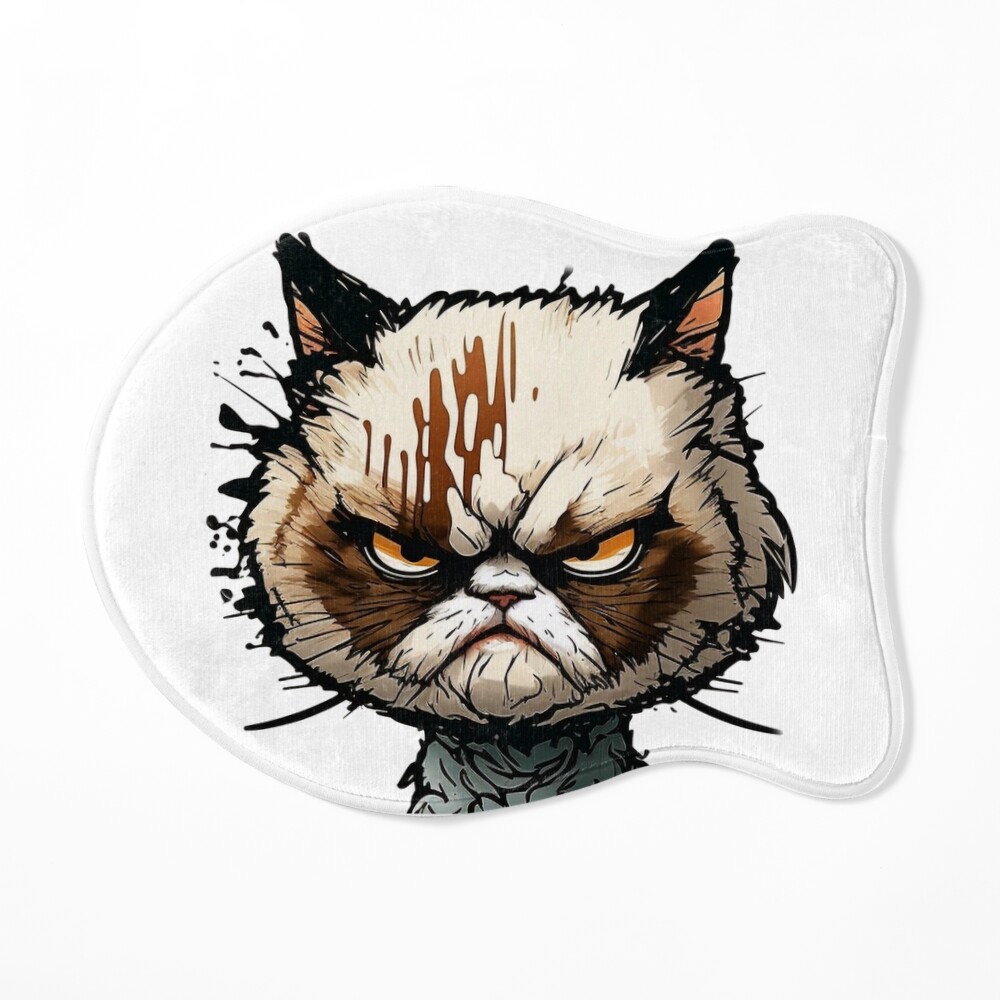 i am not angry cat meme | Poster